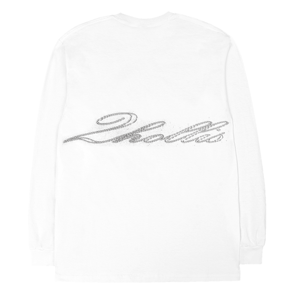 Logo White Long Sleeve Back