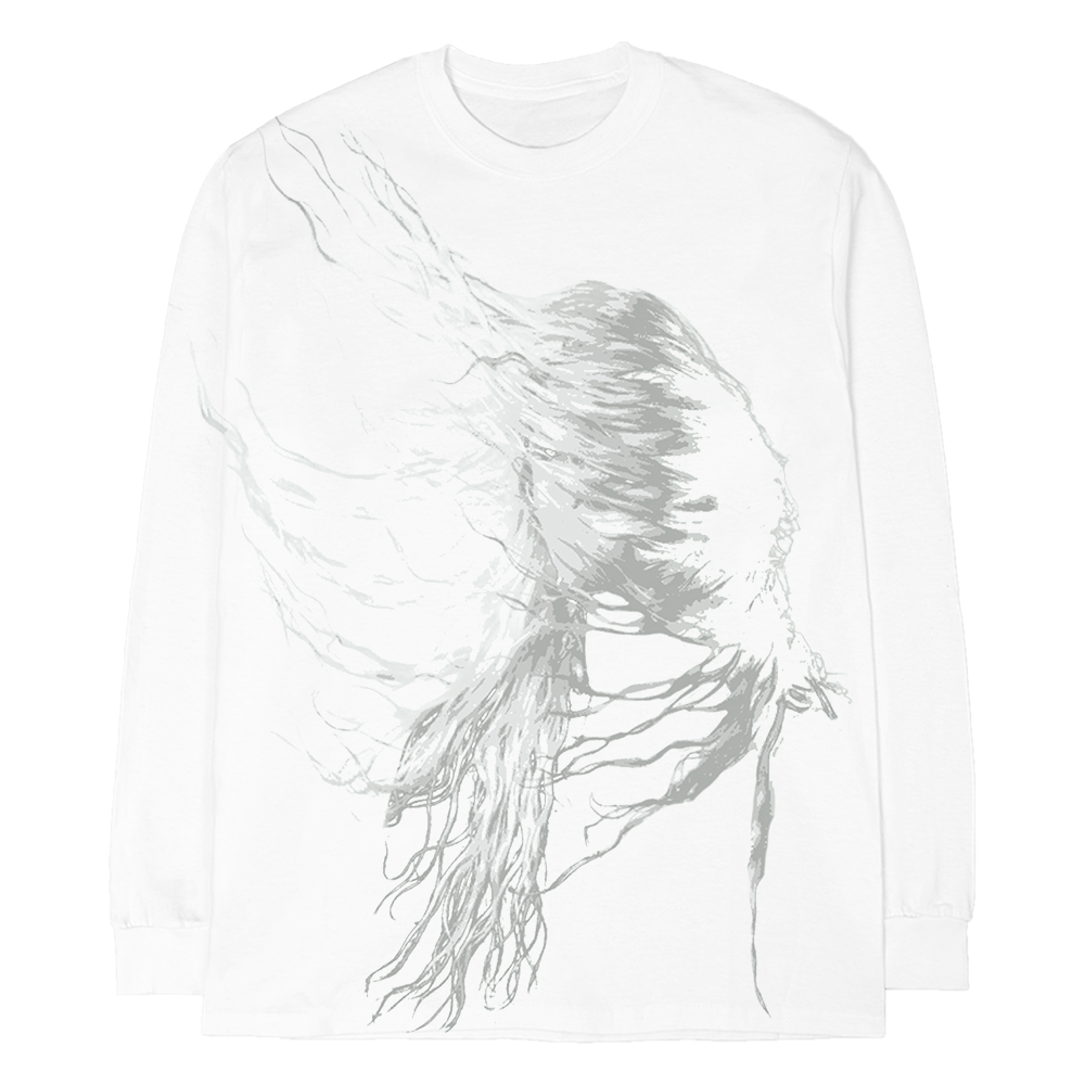 Logo White Long Sleeve Front